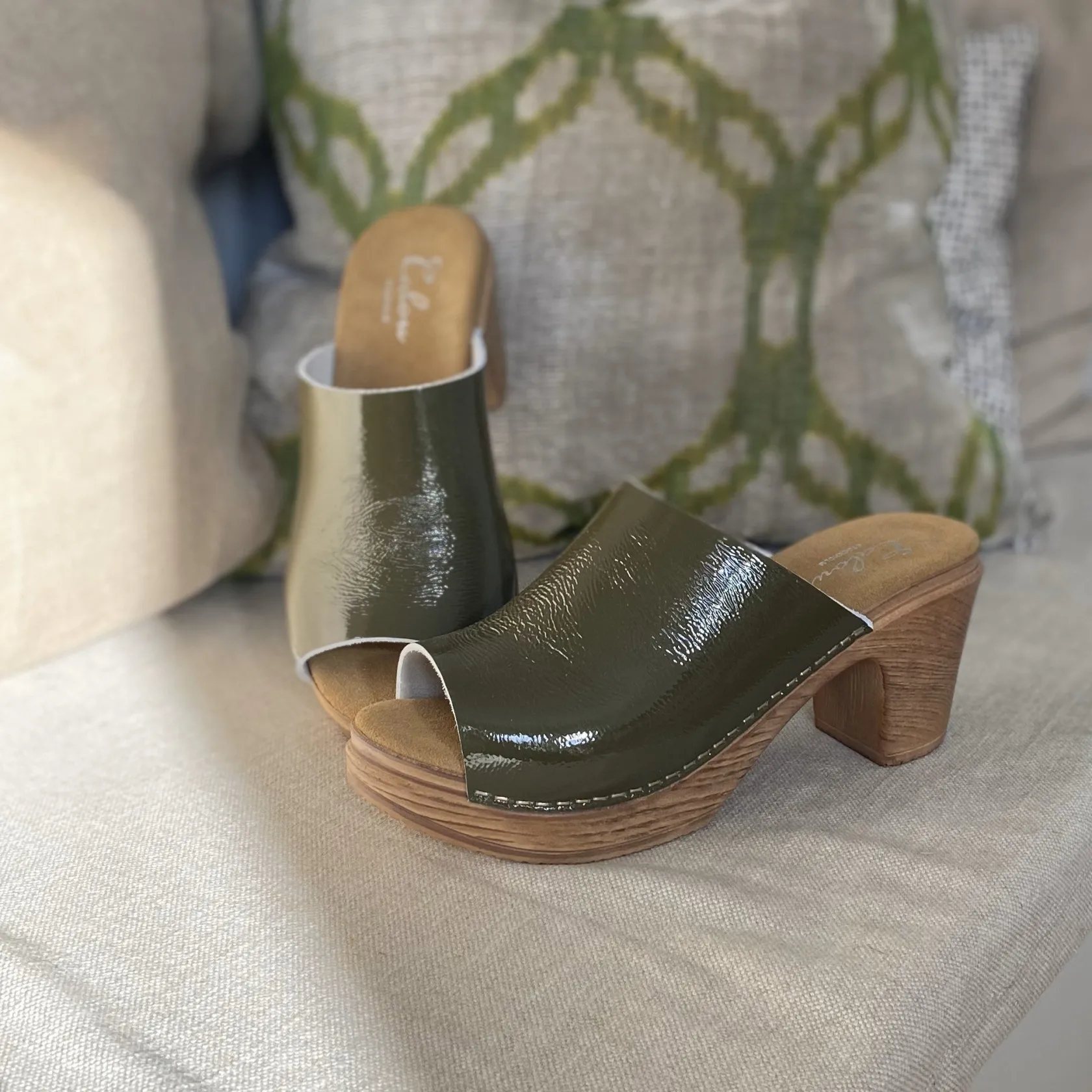 frida_clog_patent_green_3.webp Best Sale Frida Clog Patent Green Sale/archive