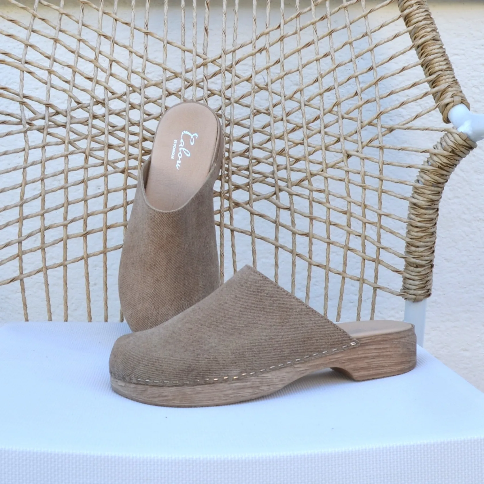 helena_beige_2.webp Discount Helena Low Heel Soft Clogs