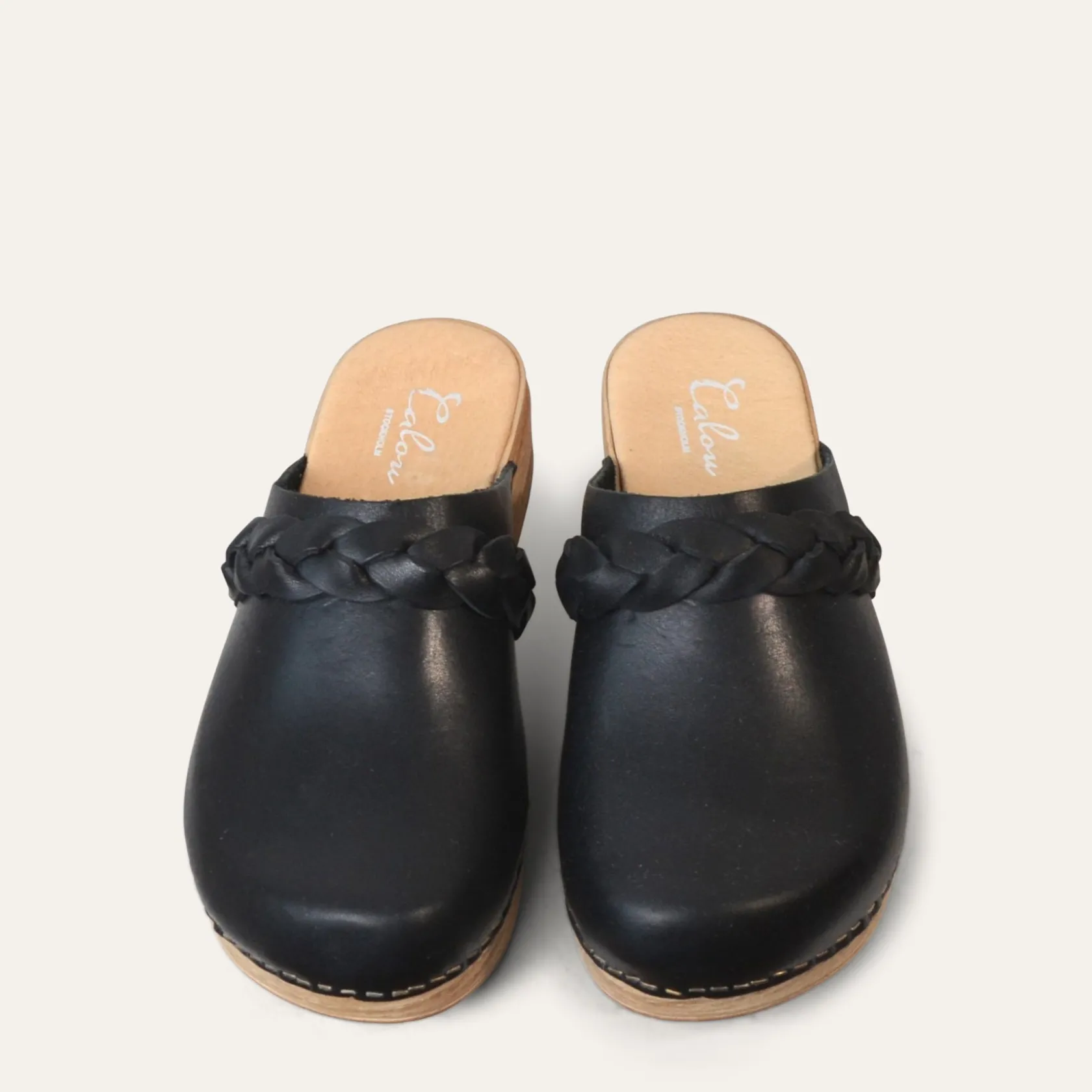 helena_braid_black_4.webp Hot Helena Braid Low Heel Soft Clogs