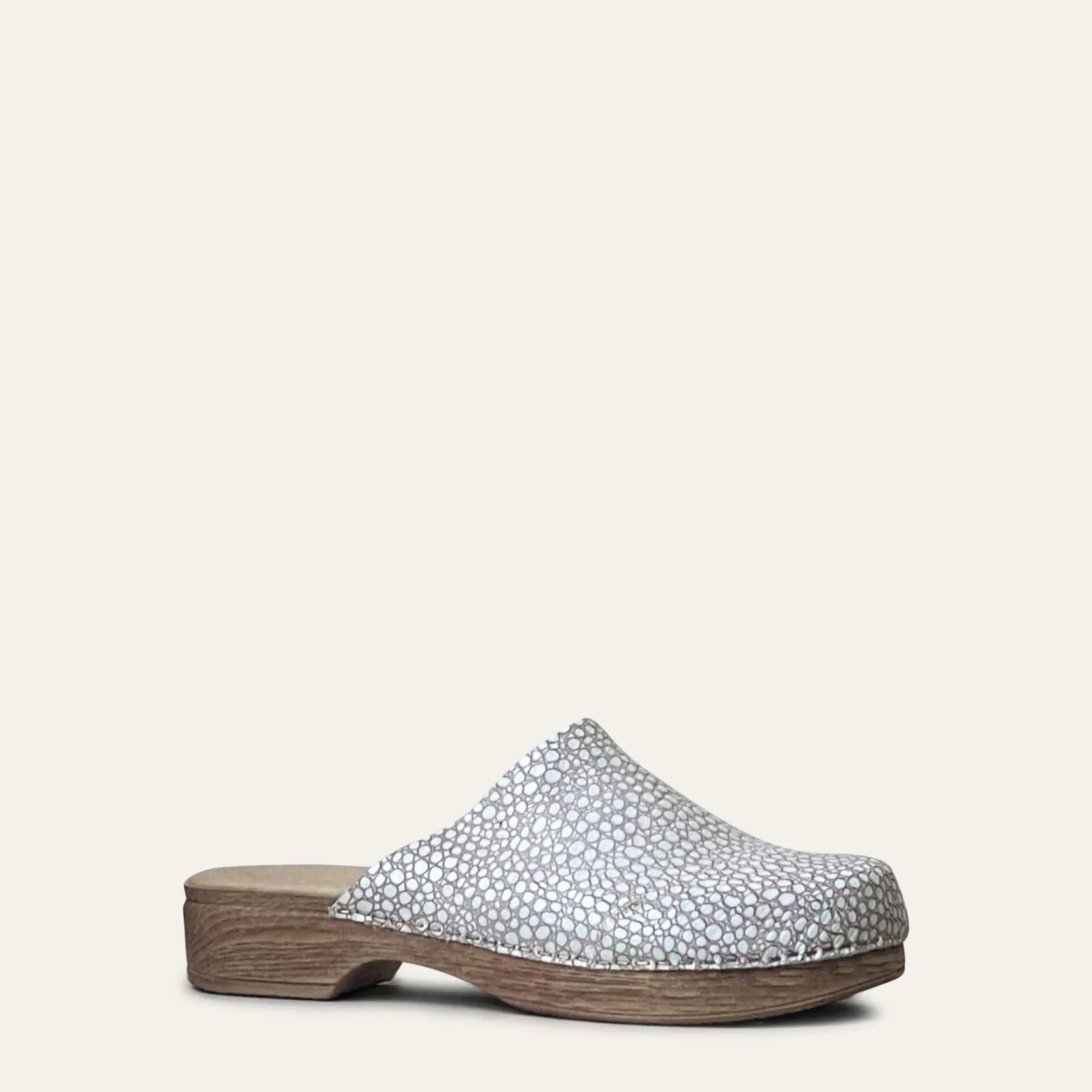 Outlet Helena Stone Low Heel Soft Clogs