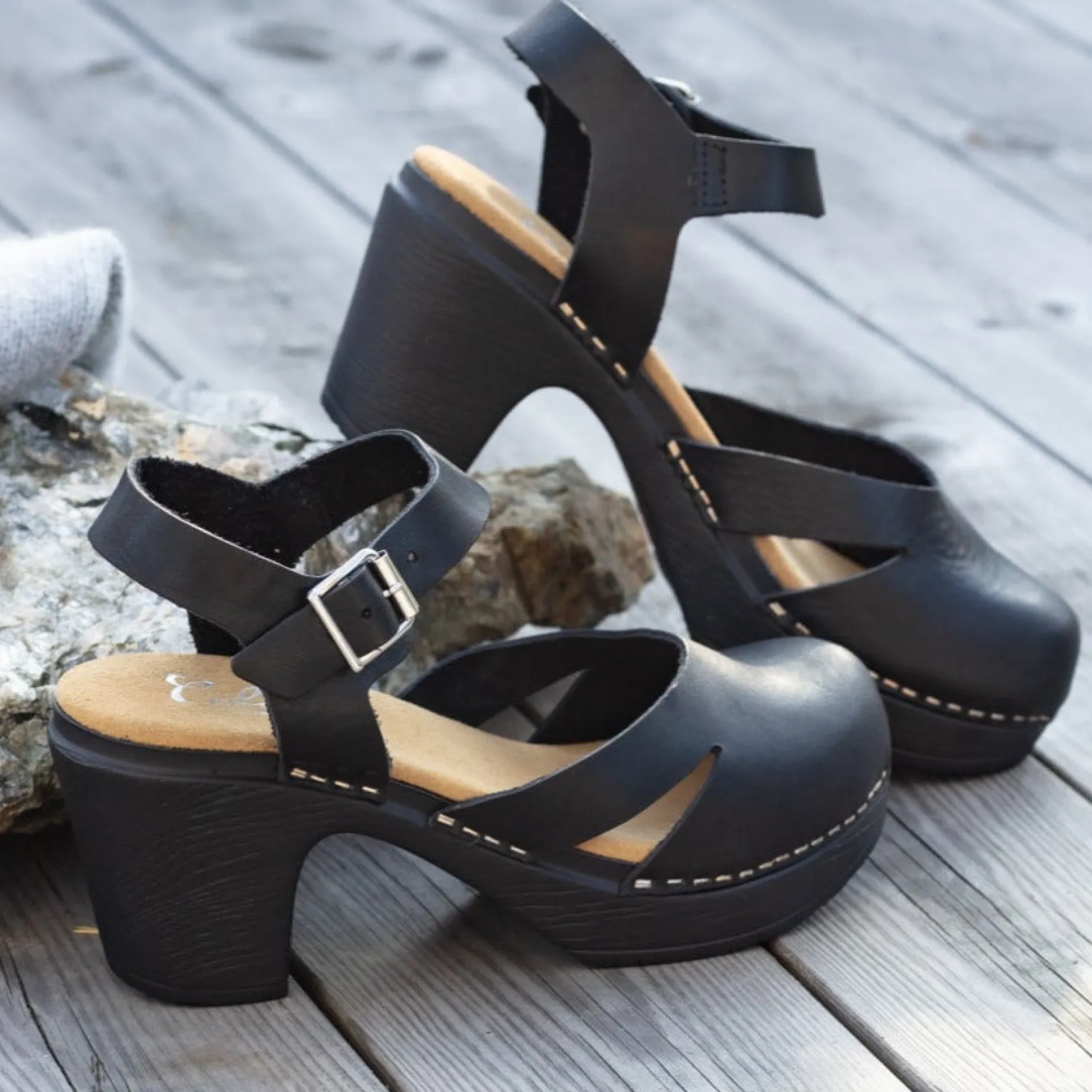 penny_black_2.webp Clearance Penny High Heel Soft Clogs